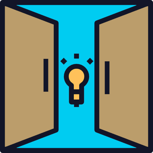 doors open with light bulb