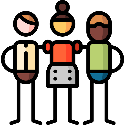 cartoon stick figure people